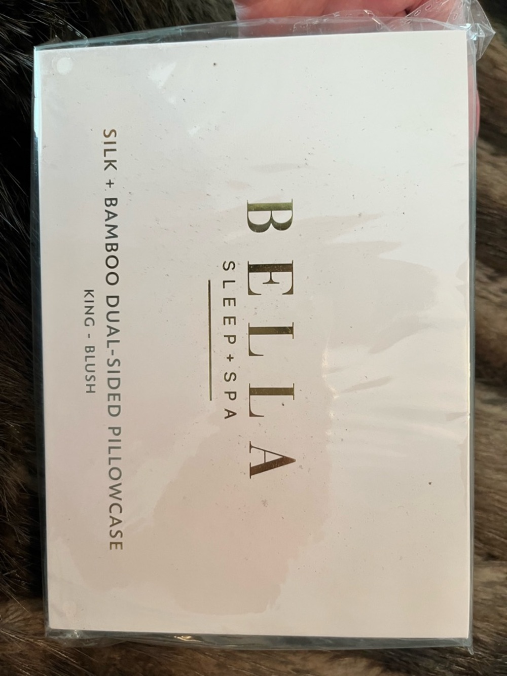 Bella Sleep + Spa Silk + Bamboo Dual-Sided Pillowcase - blush (King)